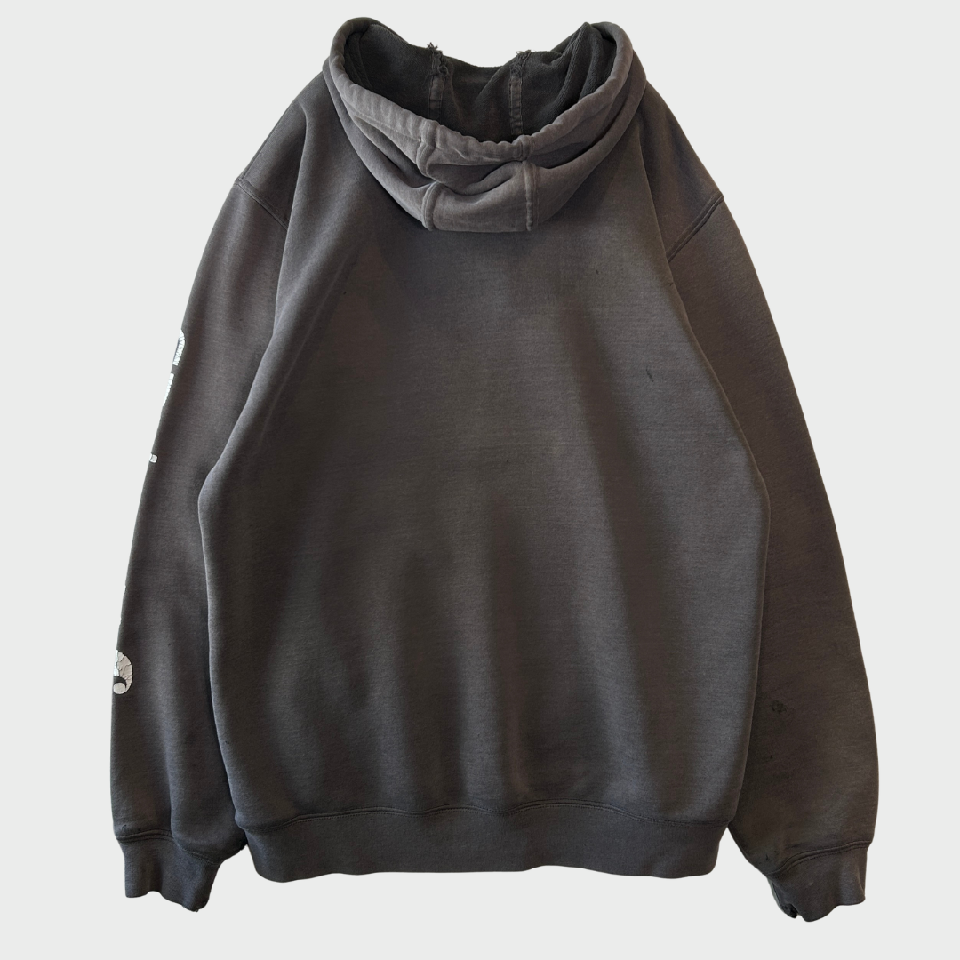 00's Carhartt カーハート 袖ロゴ プルオーバーパーカー K288 チャコールグレー(M)/C1583S-SO