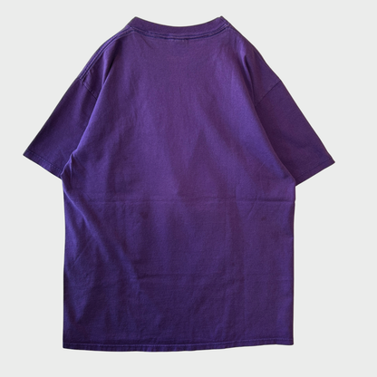 90's Disney Goofy "MICHIGAN" キャラクターTシャツ パープル (L)/B1977T-SO