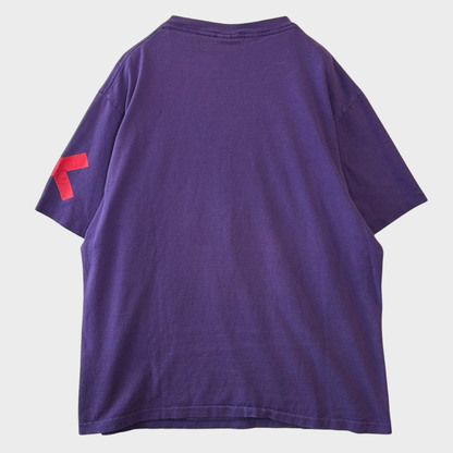 90's Changes マッハGoGoGo SPEED RACER  レーサーX RACER-X Tシャツ 紫 (XL) /C0379T-SO