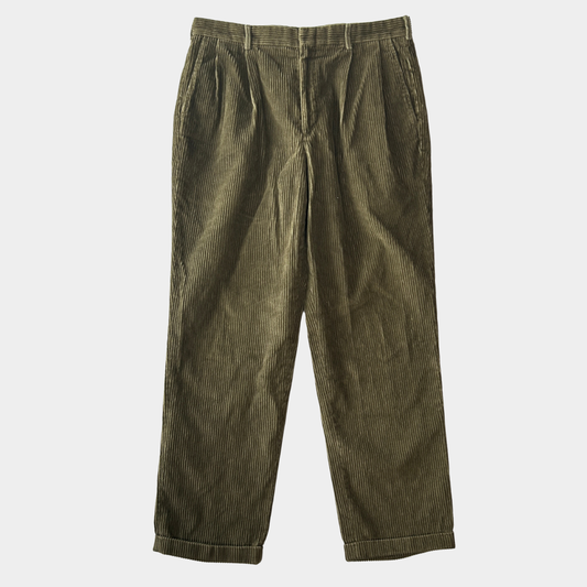 90's~ LANDS'END corduroy pants ランズエンド コーデュロイパンツ ブラウン (35)/A9056P-SO