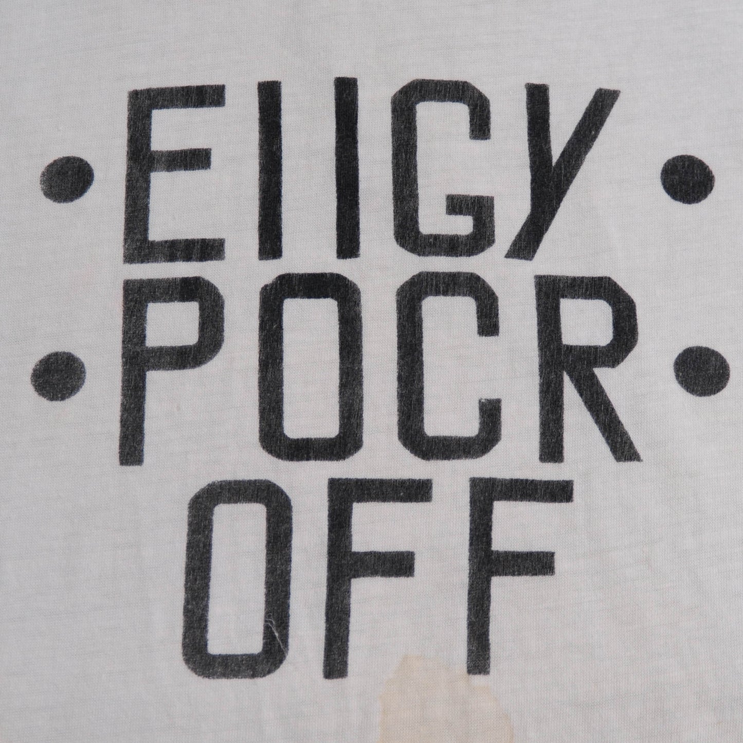 "EIIGY POCR OFF" リンガーTシャツ (L)/A3819T-O