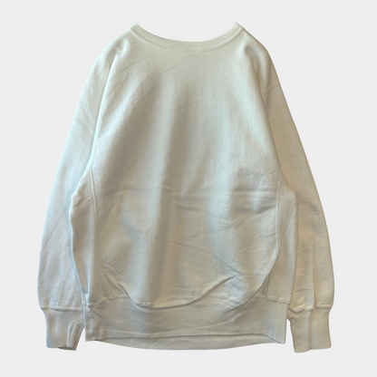 90's Champion Reverse Weave リバースウィーブ PITT 刺繍カレッジスウェット 白(L)/)A1053R-SO