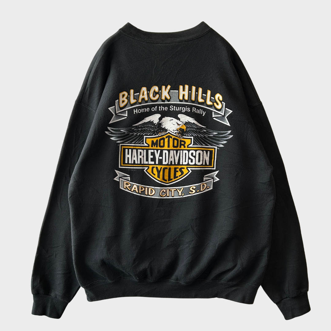 00's Harley-Davidson ハーレーダビッドソン 第60回 スタージス・モーターサイクル・ラリー オリジナル スウェット ブラック(L)/C0302R-SO