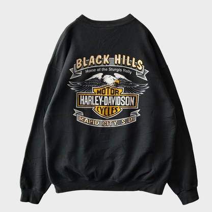 00's Harley-Davidson ハーレーダビッドソン 第60回 スタージス・モーターサイクル・ラリー オリジナル スウェット ブラック(L)/C0302R-SO