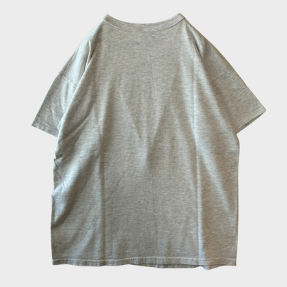 90's Champion チャンピオン 胸ロゴ 袖刺繍 Tシャツ アッシュグレー (XL) B4036T-SO