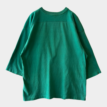 70's champion football フットボール Tシャツ グリーン (XL)/A7210T-SO