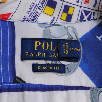 POLO RALPH LAUREN S/S レーヨンアロハシャツ アクセサリー柄 青(M)/A3728SH-SO