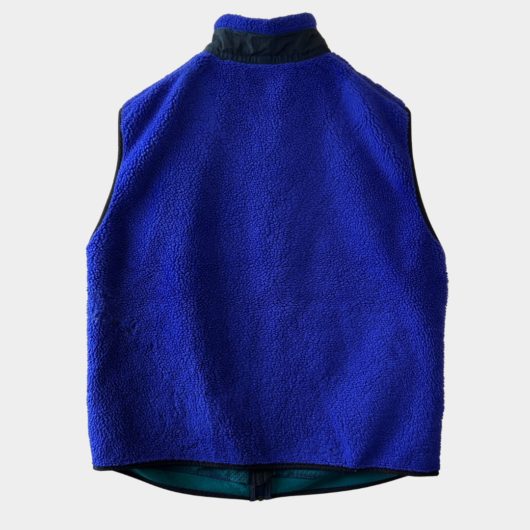 90's Patagonia パタゴニア 初期型レトロx フリースベスト ブルー(XXL)/C0099V-SO