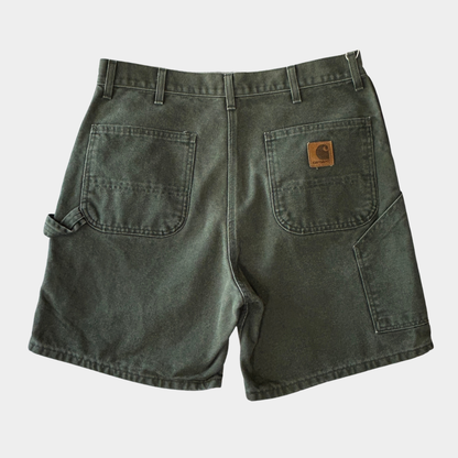 00's Carhartt カーハート ペインターショートパンツ モスグリーン (サイズ不明)/B3673P-SO