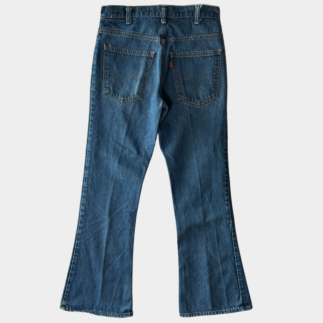 90's Levi's 646 リーバイス オレンジタブ フレアデニムパンツ 青 (30×30)/C1056P-SO