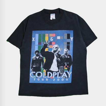 COLD PLAY 2005tour Tシャツ　黒(L)/A3588T-S