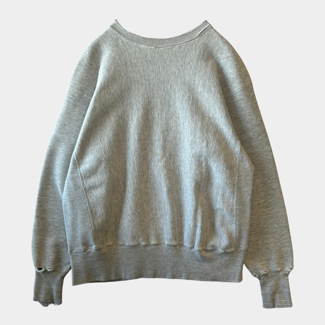 70's Champion Reverse Weave リバースウィーブ ３段プリント カレッジプリント グレー(L)/A6644R-SO