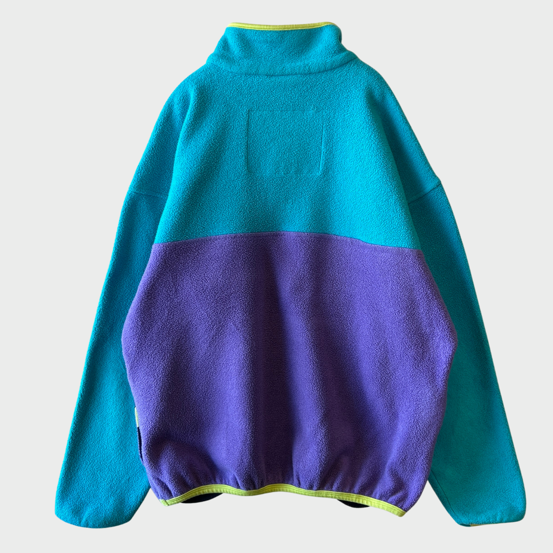 90's NIKE ACG ナイキ フリースジャケット ターコイズブルー/パープル (L) /A9321F-SO