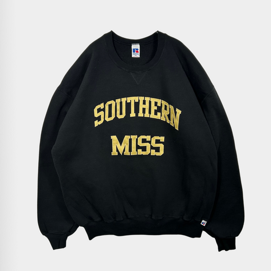 Russell Athletic ラッセル カレッジスウェット SOUTHERN MISS 黒(XXL)/A5229SW-SO