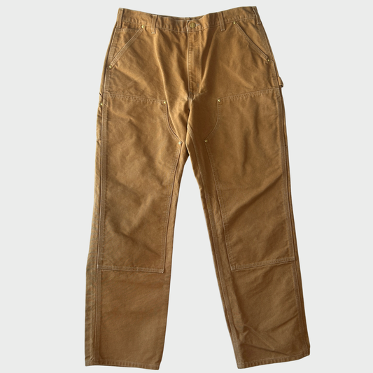 Carhartt ダブルニー BRN ブラウン(38×34)/C0454P-SO