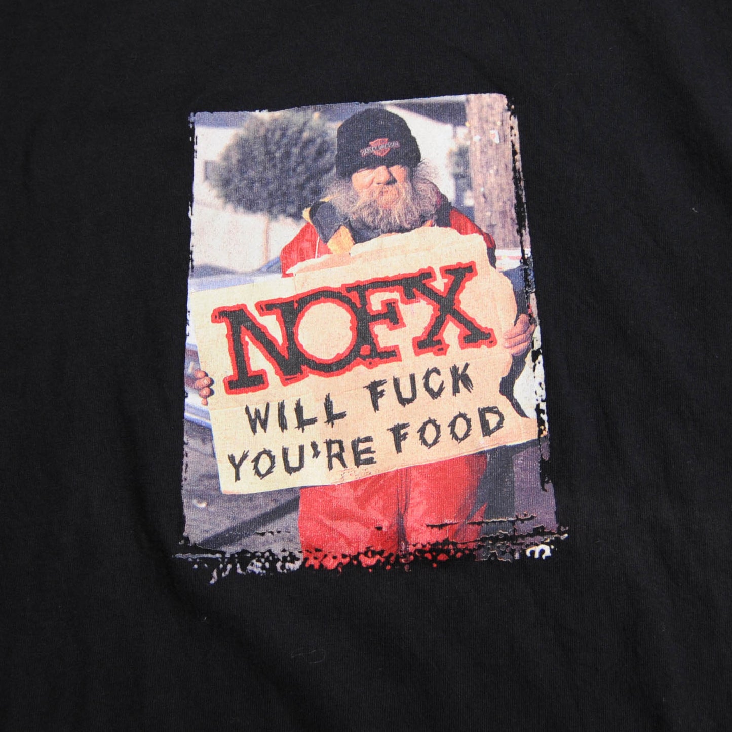 90's NOFX ツアーTシャツ 黒 (XL)/A4013T-SO