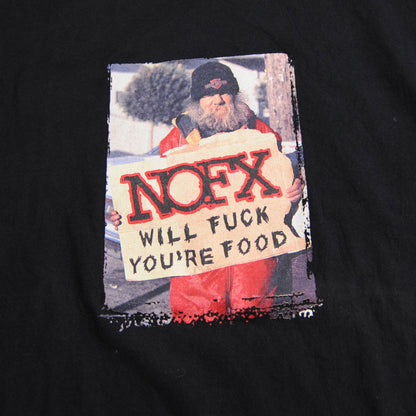 90's NOFX ツアーTシャツ 黒 (XL)/A4013T-SO