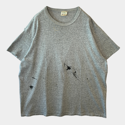 80's L.L.Bean×Champion 88/12 無地Tシャツ ワンツーボディー グレー(XL)/A3956T-SO
