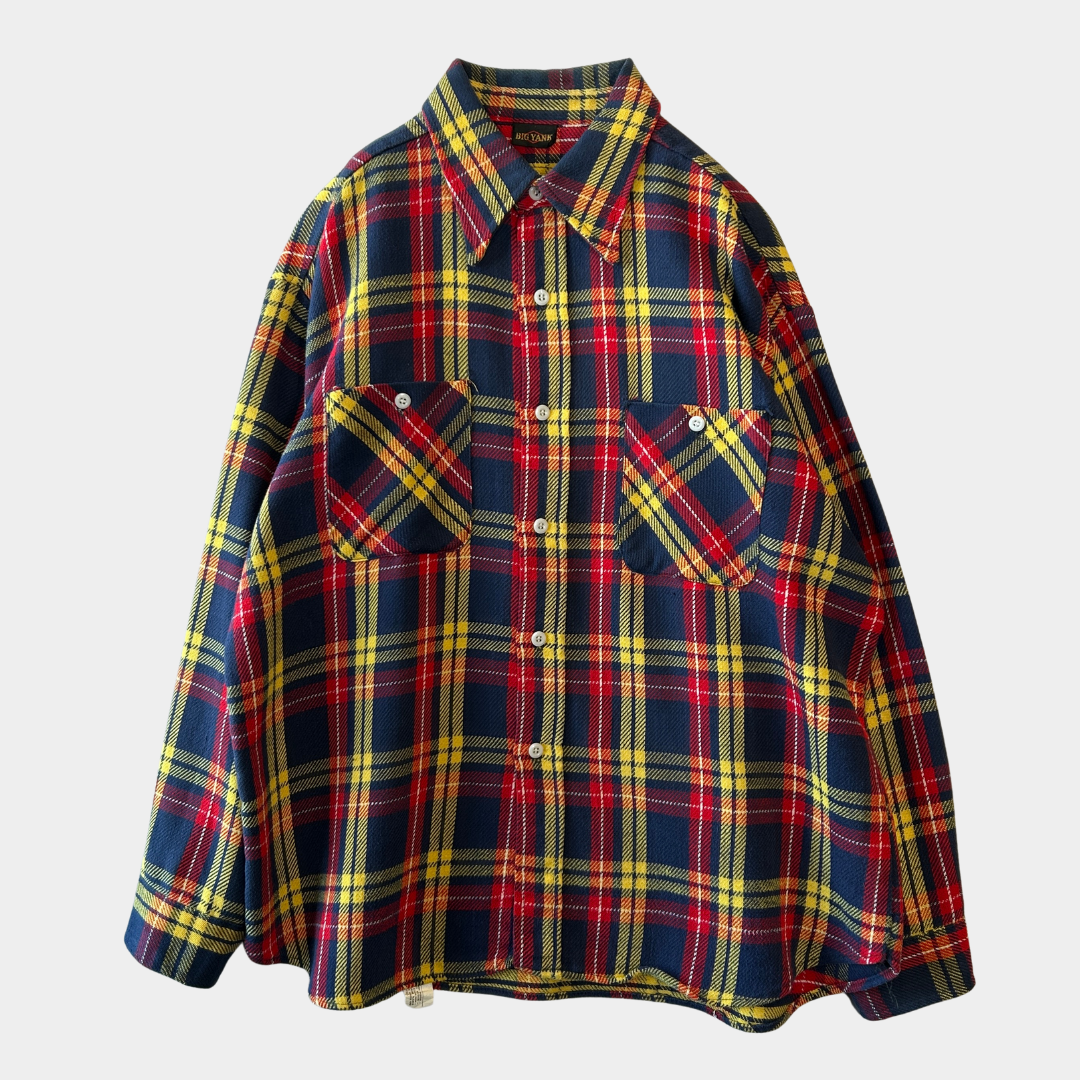 70's BIG YANK ヘビーネルシャツ チェックシャツ /A7653SH-SO