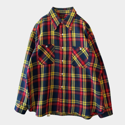 70's BIG YANK ヘビーネルシャツ チェックシャツ /A7653SH-SO