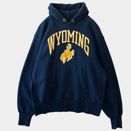 80's Champion Reverse Weave リバースウィーブ スウェットフーディー WYOMING 旧ハトメ ネイビー(M)/C0945R-SO