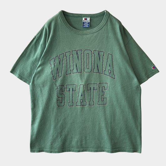 90's Champion WINONA STATE カレッジTシャツ (XL)/A4095T-SO