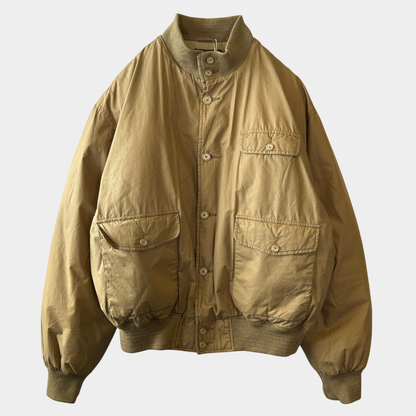 90's Polo by Ralph Lauren ラルフローレン A-1タイプ ダウンジャケット ベージュ(L)/A5271J-SO