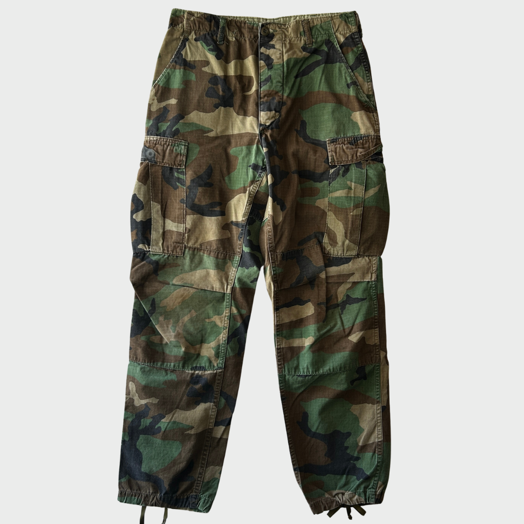 80's U.S.ARMY "HOT Weather"ウッドランドカモ コンバットカーゴパンツ (S-R)/B2337P-SO