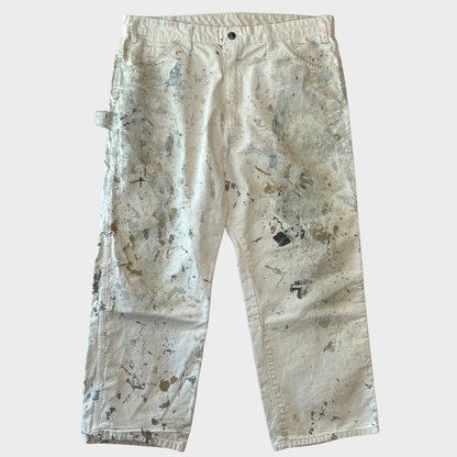 00's Dickies ディッキーズ Sherwin Williams 企業ロゴ ペインター ワークパンツ 白 (38×30)/B3704P-SO