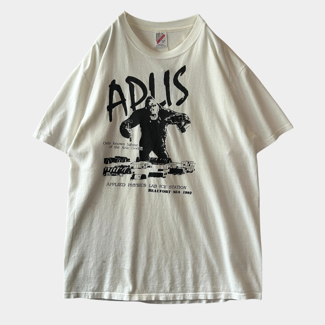 90's APLIS(応用物理学研究所氷上観測ステーション) Tシャツ Jerzees(L)/C0805T-SO