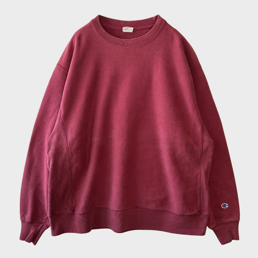 00's Champion Reverse Weave リバースウィーブ 無地スウェット 赤 (XL)/B1593R-SO
