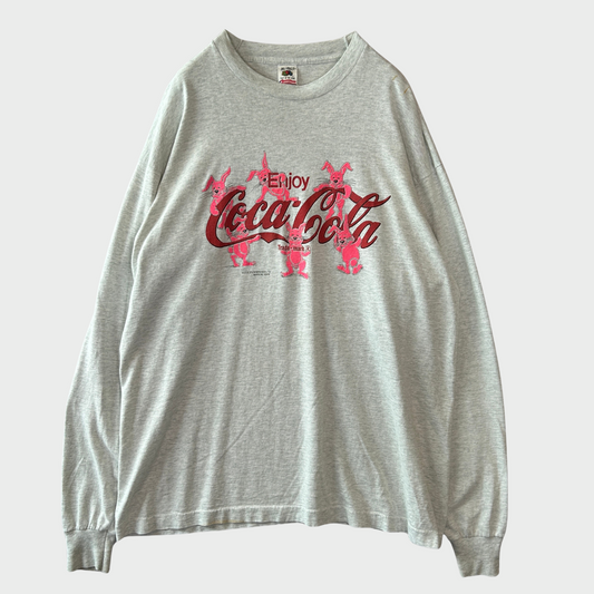 90's Fruit Of The Loom Coca-Cola 企業ロングTシャツ 白 (Xl)/B1938T-SO