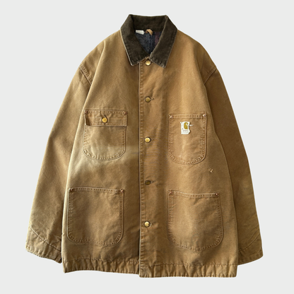 70's Carhartt カーハート カバーオール チョアコート ベージュ (サイズ46L) /A9056J-SO