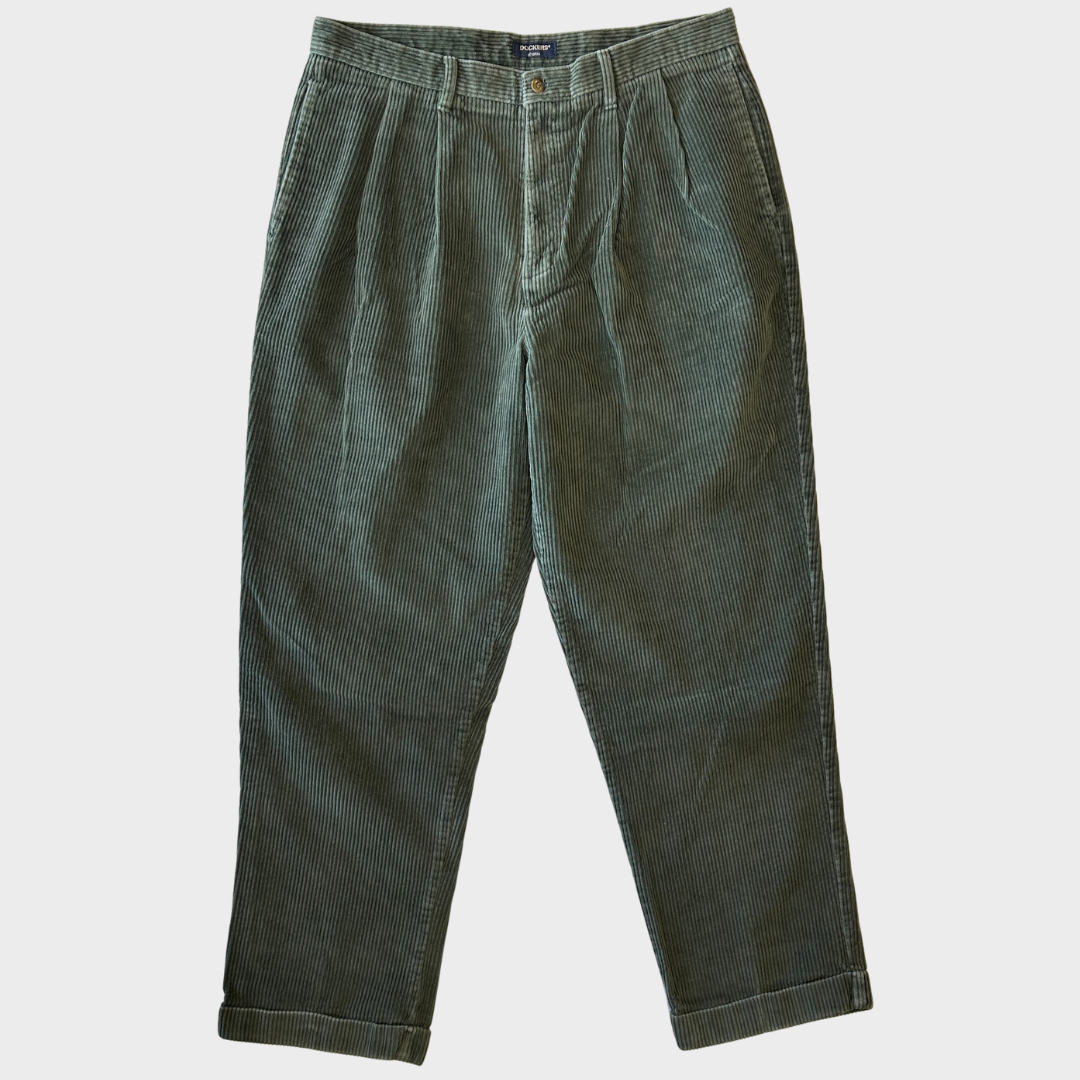 90's DOCKERS KHAKIS コーデュロイパンツ オリーブグリーン(36×32)/B3114P-SO