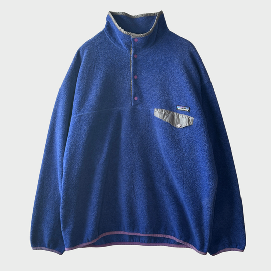 90~00's Patagonia パタゴニア シンチラ スナップT フリース 青 (XL)/C0106F-SO