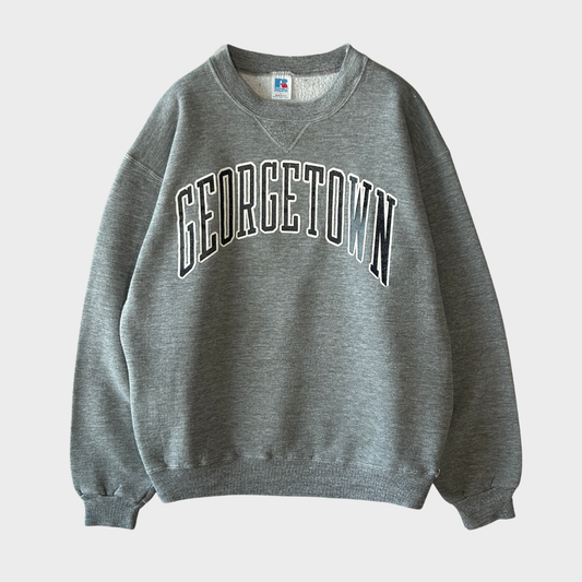80's Russell Athletic ラッセル スウェット "GEORGE TOWN" チャコールグレー (L)/A9571S-SO