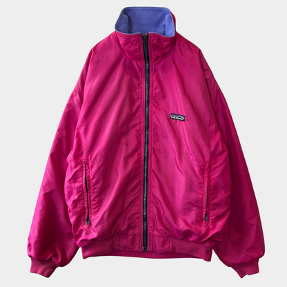 80's Patagonia パタゴニア シェルドシンチラ ナイロン/フリース USA製 ピンク/A5264A 5264O-SO