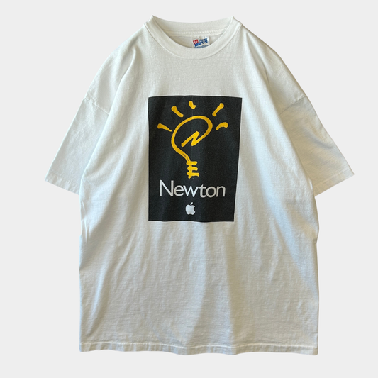 90's Hanes apple "Newton" PDA端末 アップル 企業Tシャツ 白(XL)/C0673T-SO