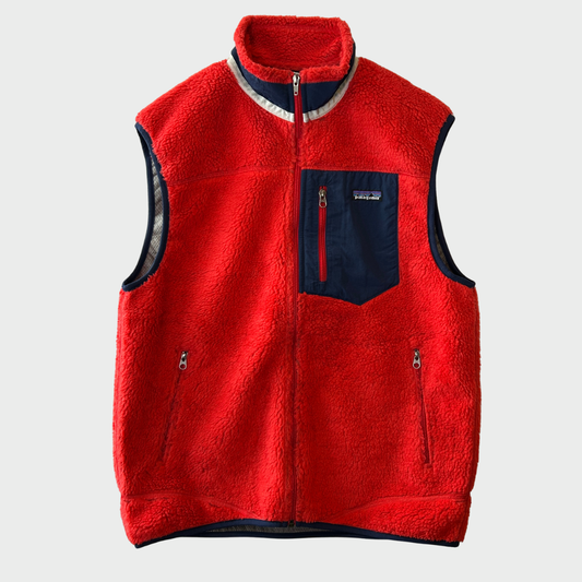 00's Patagonia retro v vest パタゴニア レトロ X ベスト フリース オレンジ (L)/A0162V-SO