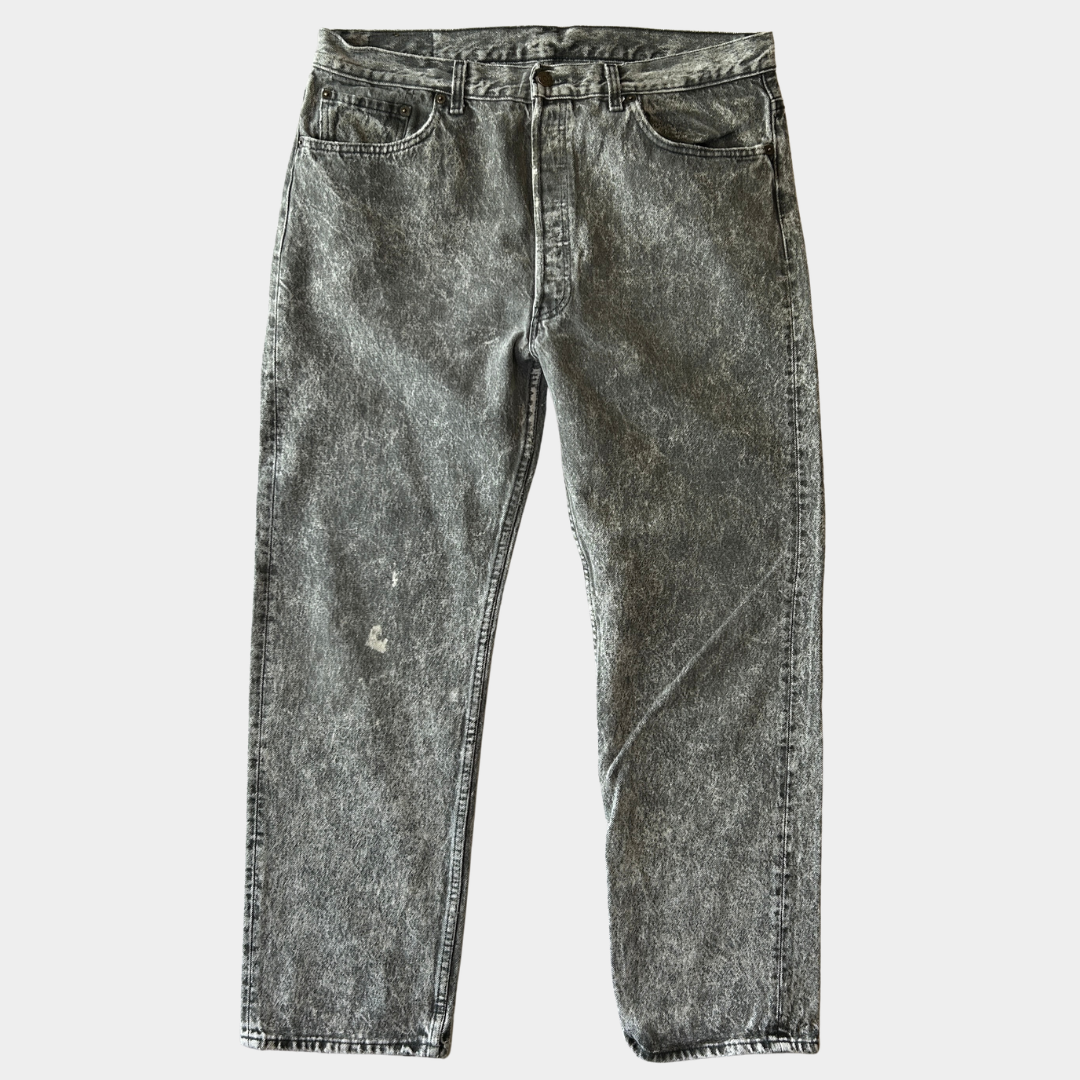 90's Levi's リーバイス 501-0686 ケミカルウォッシュ デニムパンツ ブラック(38×30)/A9146P-SO