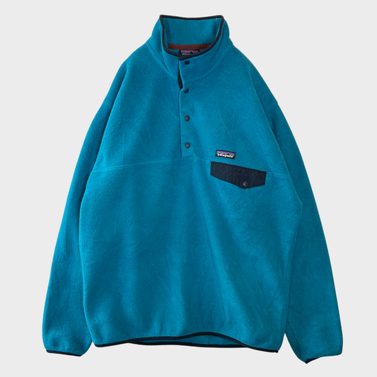 00's Patagonia シンチラスナップT フリースジャケット ターコイズブルー (L)/B3161F-SO