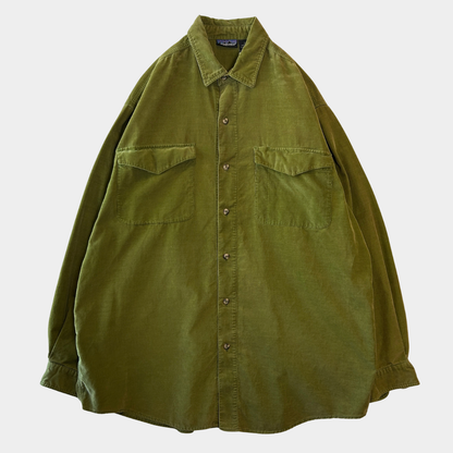 1993 Patagonia パタゴニア コーデュロイワークシャツ グリーン(L)/C1629SH-SO