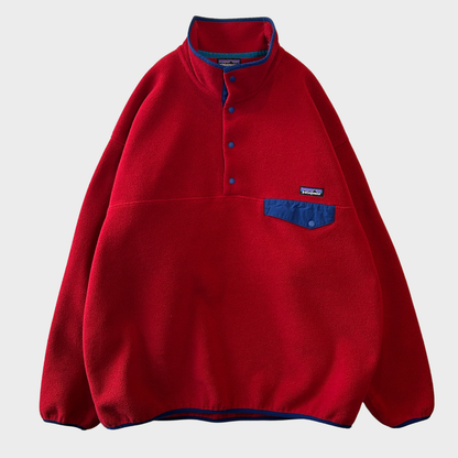 2015 (FA15) Patagonia パタゴニア シンチラ スナップT フリース 赤 (XL)/B4263F-SO