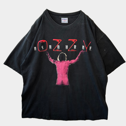 90's All Sport OZZY OSBOURN オジーオズボーン NO CRAP ROCK&ROLL Tシャツ 黒(XL)/A6523T-SO