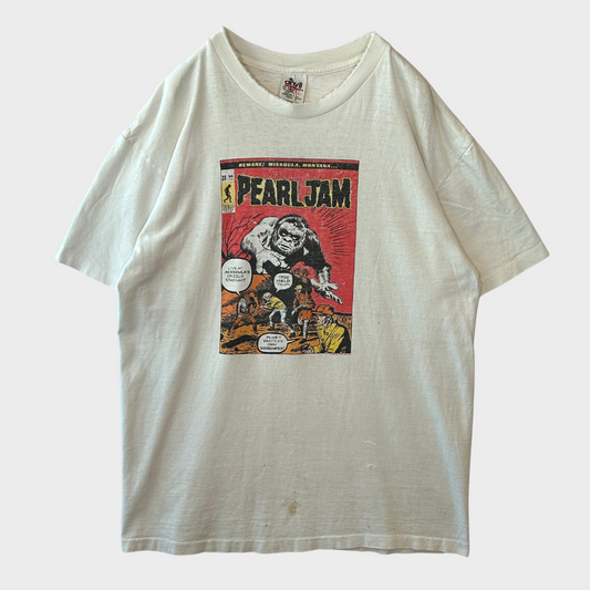 90's  anvil  PEARL JAM 1998 YIELD TOUR  プリントTシャツ 白 L /A7503T-SO