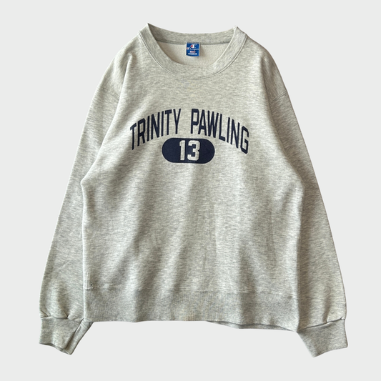 90's Champion チャンピオン TRINITY PAWLING カレッジスウェット グレー (L) /B3463S-SO