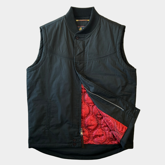 Derby of San Francisco ダービーベスト STYLE 302 Vest With Red Paisley 黒赤(L)/A9309V-SO