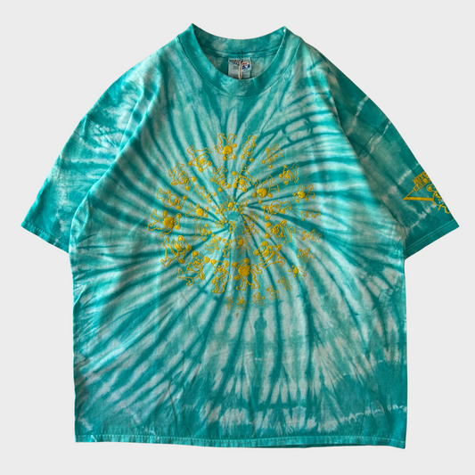 90's  Hanes  The Greatful Dead タイダイ柄 ダンシング・ベア プリントTシャツ ミントグリーン 2XL /A7461T-SO