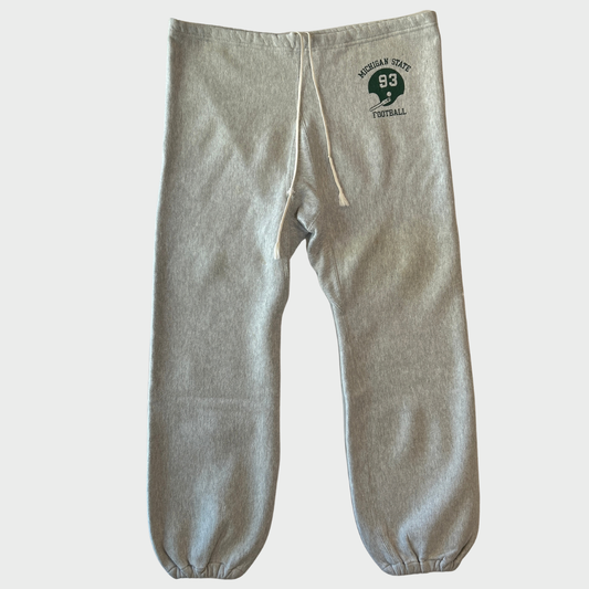 70's Champion REVERSE WEAVE リバースウィーブ MICHIGAN STATE FOOTBALL カレッジ スウェットパンツ グレー (XXL) /B4222P-SO