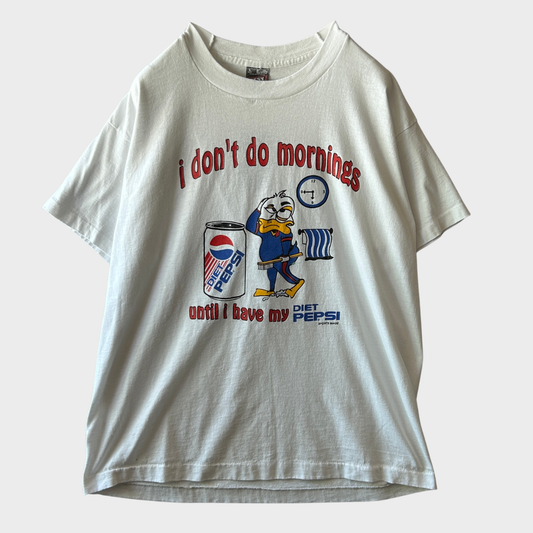 90's Fruit of the room ペプシコーラ ダイエットペプシ Tシャツ 企業T 白 (L)/B3649T-SO